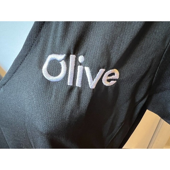 NWT Nike Golf Womens Dri-FIT Vertical Mesh Polo Shirt Small Black Embroider Logo - Picture 2 of 6